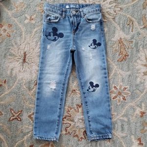 Girls GAP Mickey Mouse Jeans